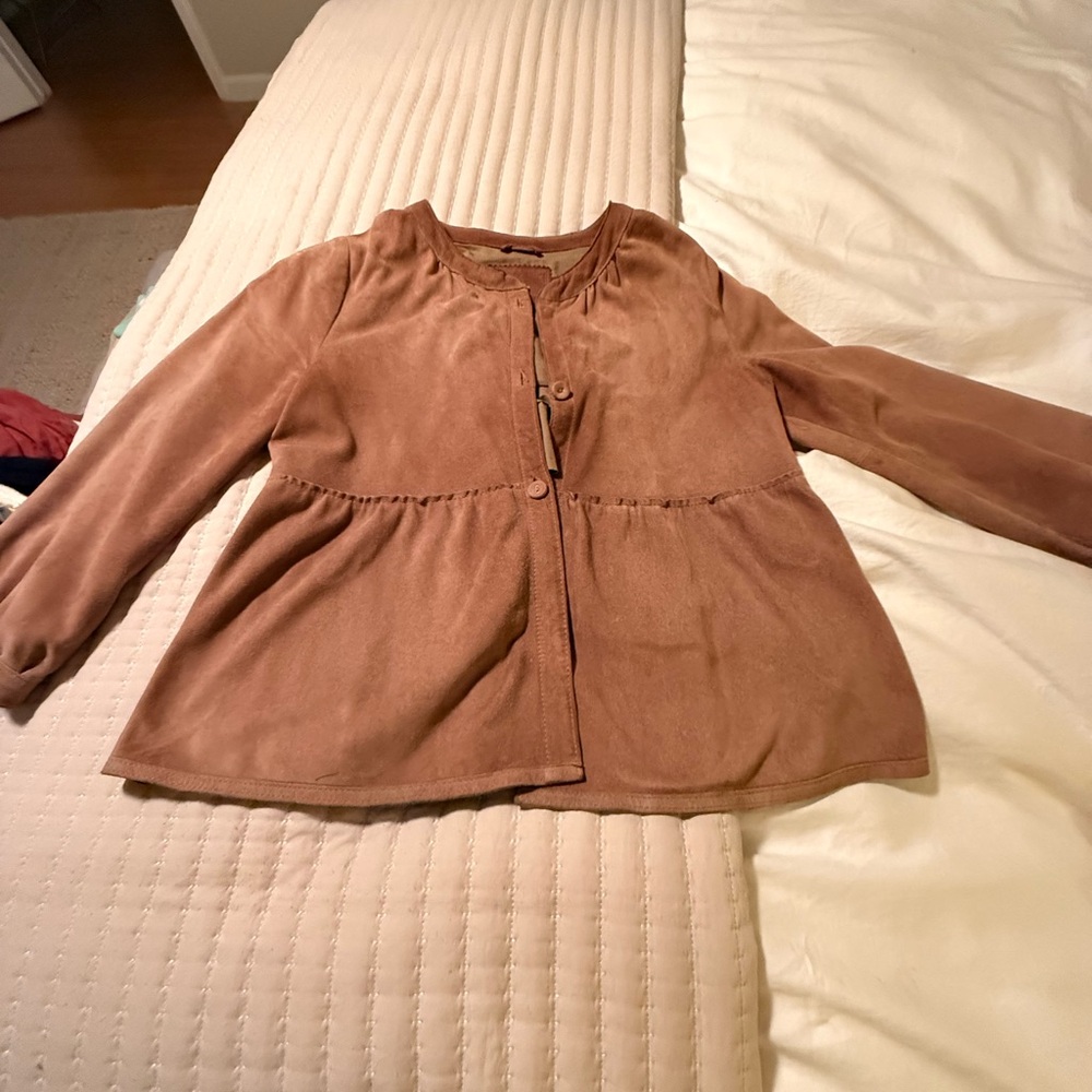 Banana Republic chestnut suede women’s vintage top